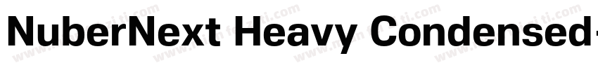 NuberNext Heavy Condensed字体转换